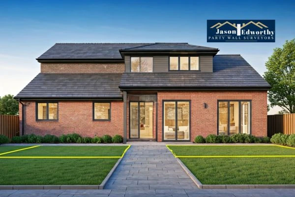 Home extension focusing on boundary line Fulwood