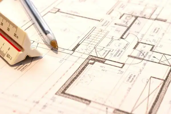 Image of architect Fulwood drawings